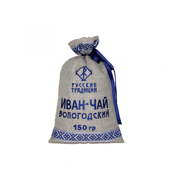 Иван-чай в льняном мешке, 150 гр (подарочная упаковка)