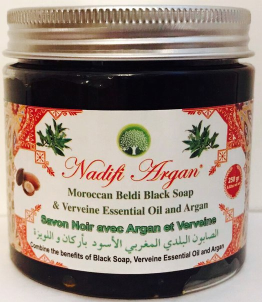 Марокканское черное мыло Beldi Nadifi Argan