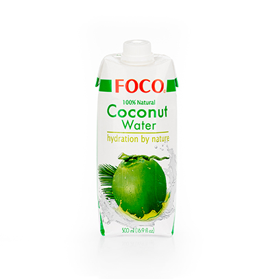 Кокосовая вода "Foco" 0,5 л Tetra Pak 100% натуральная, без сахара