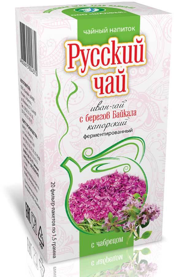 Иван-Чай ферментированный с чабрецом (фильтр-пакеты - 20 шт.)