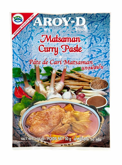 Паста "Massaman" Aroy-D 50 г, Блок 12*50 грамм