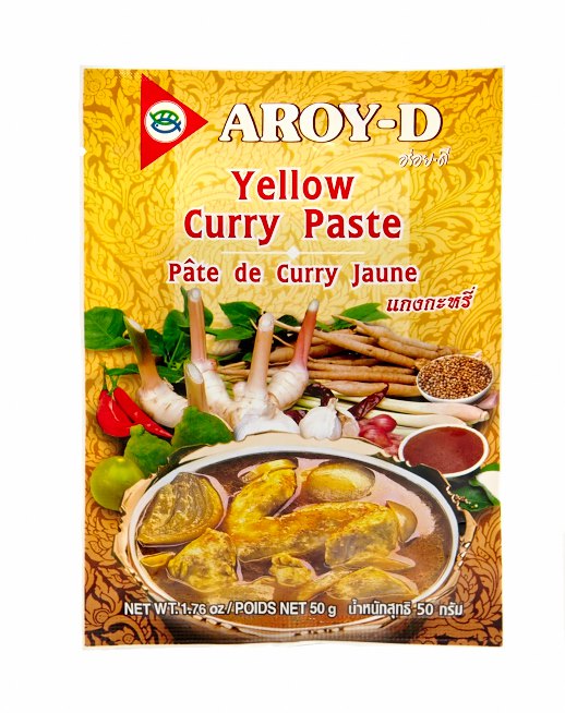 Паста "Карри желтая" Aroy-D 50 г, Блок 12*50 грамм