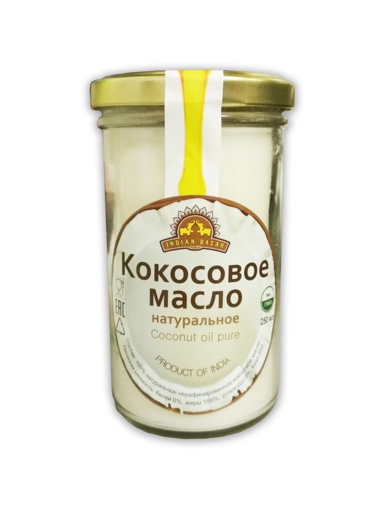Натуральное нерафинированное кокосовое масло Indian Bazar