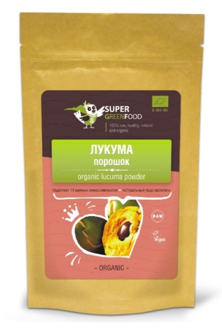 Лукума порошок 100г, Super Green Food