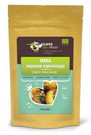 Мака порошок корнеплода 100гр, Super Green Food розница/опт