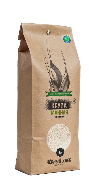Крупа манная с Отрубями Био. Органическое земледелие. 