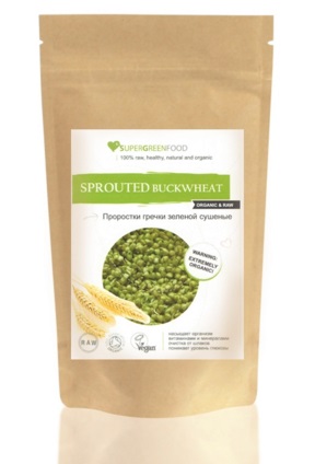 Порошок ростков гречихи 250гр, Super Green Food розница/опт