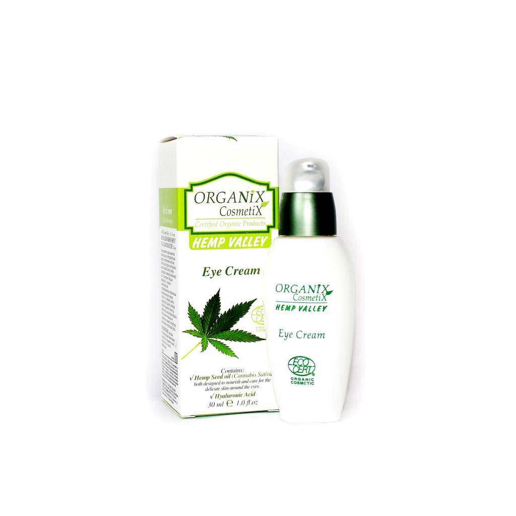 Крем для кожи вокруг глаз Hemp Valley, 30мл (пр-во Израиль, ТМ "Organix Cosmetix")