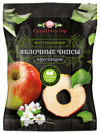 Яблочные чипсы хрустящие