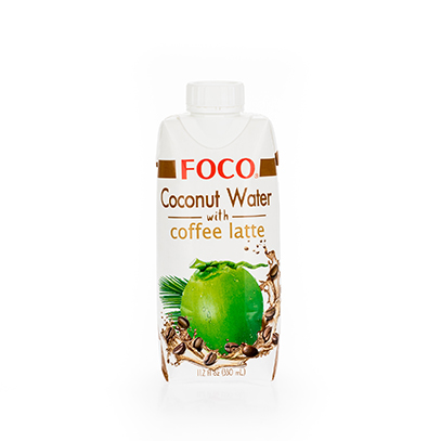 Кокосовая вода с кофе латте "Foco", 330 мл, Tetra Pak