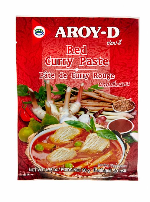 Паста "Карри красная" Aroy-D 50 г, Блок 12*50 грамм
