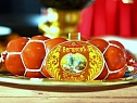 Колбаса вегетарианская варено копченая "Чайная" вязанка премиум (постный продукт)