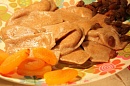 Продукты из цельно зерновой муки. Вареники  сыр Тофу, сироп топинамбур, курага, изюм.